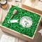 Green Crinkle Paper Grass 1.6oz – 3mm Shredded Filler, 12/120 Pack for Gift Baskets, Crafts & Parties